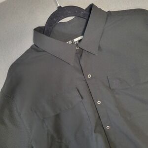 5.11 Tactical Series Mens Black Short Sleeve Vented Snap Button Down Shirt Large